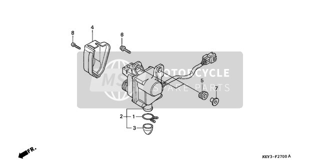 31420KEY901, Ens. De Moteur De Servo, Honda, 0